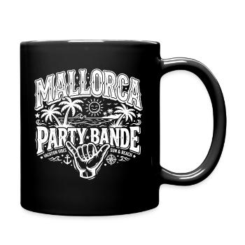 Mallorca Party Bande - Tasse einfarbig - Schwarz - Rechts