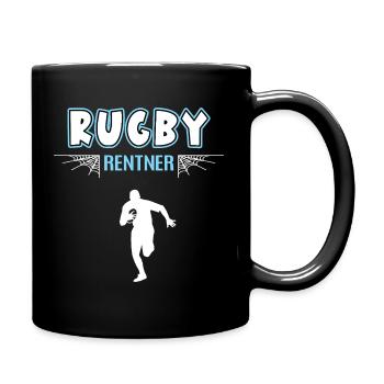 Rugby Player Rugby Player Pensioner Pension Retirement - Full Colour Mug - black - Right
