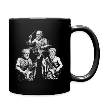 Session de jam du trio ancien - Mug uni - noir - Droite