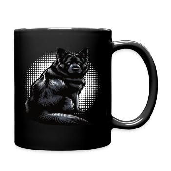 Schwarzer Schäferhund Schäferhundbesitzer  - Tasse einfarbig - Schwarz - Rechts