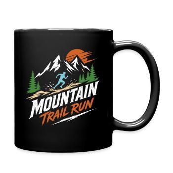 Course de montagne - Mug uni - noir - Droite
