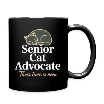 Senior Cat Advocate - Full Colour Mug - black - Right