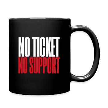 No Ticket No Service IT Support Ticketing - Tasse einfarbig - Schwarz - Rechts