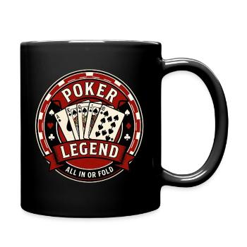 Poker Legend All In Or Fold - Mug uni - noir - Droite