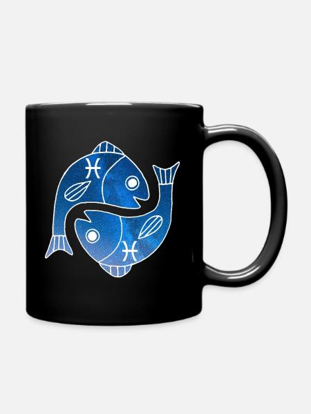 Poisson et univers - Mug uni - noir