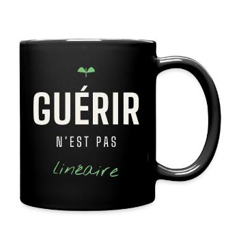 Guérir n'est pas linéaire - Mug uni - noir - Droite