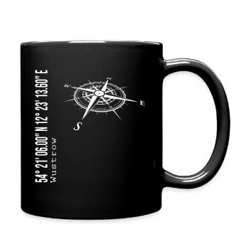 Wustrow - Tasse einfarbig - Schwarz - Rechts