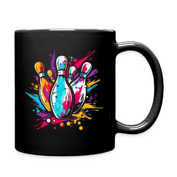 Bowling - Mug uni - noir - Droite