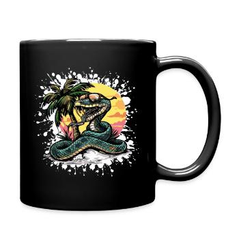 Snake Cobra Summer Comic - Mug uni - noir - Droite