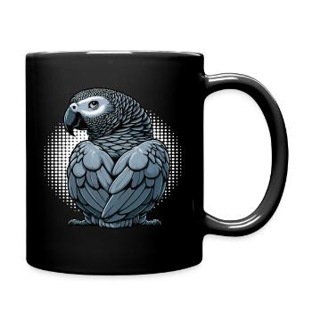 African grey parrot parrot owner parrot keeper - Full Colour Mug - black - Right