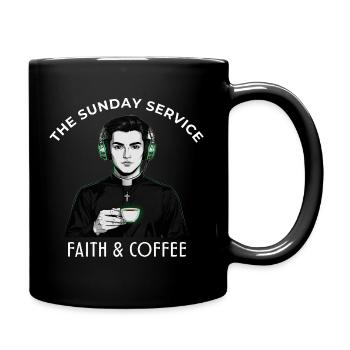 BAND 1 THE_SUNDAY DIENST - Tasse einfarbig - Schwarz - Rechts