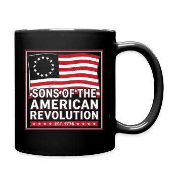 Söhne der Amerikanischen Revolution - Tasse einfarbig - Schwarz - Rechts