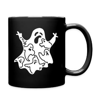 Funny Halloween Day - Funny Halloween Ghost - Tasse einfarbig - Schwarz - Rechts