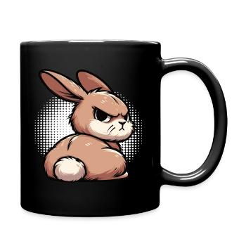 Rabbit Bunny Bunny Long Eared Thumper Ram - Full Colour Mug - black - Right