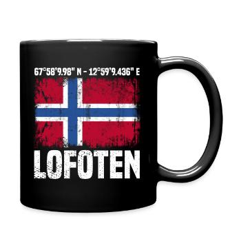 Lofoten Coordinates - Full Colour Mug - black - Right