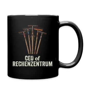 Leiter Vom Rechenzentrum Gartenarbeit Gärtner - Tasse einfarbig - Schwarz - Rechts