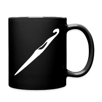 Crochet Crochet Hook Gift - Full Colour Mug - black - Right