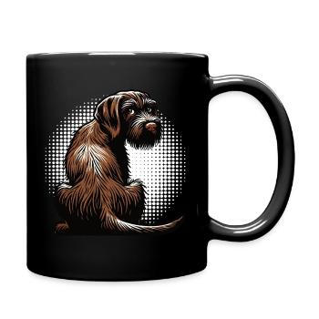 Deutsch Drahthaar Deutsch-Drahthaar Besitzer - Tasse einfarbig - Schwarz - Rechts