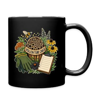 POLLEN TUBE CHECK Plants - Full Colour Mug - black - Right