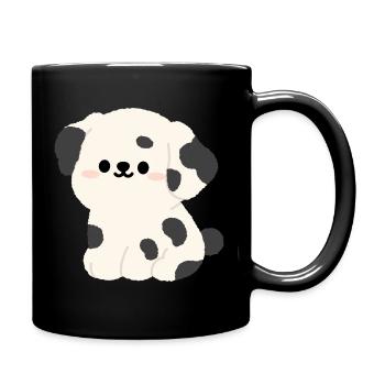 Dalmatian Puppy Plush Print - Full Colour Mug - black - Right