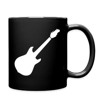 Guitar Music Gift Musician - Full Colour Mug - black - Right
