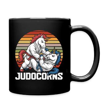 Judocorns Unicorns Judo Arts Martiaux Rétro - Mug uni - noir - Droite