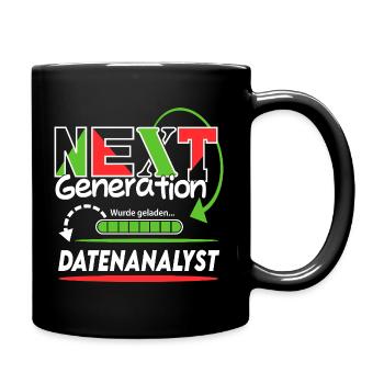 Datenanalyst Next Generation Beruf Arbeit Mann Job - Tasse einfarbig - Schwarz - Rechts
