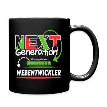Webentwickler  Next Generation Beruf Arbeit Mann  - Tasse einfarbig - Schwarz - Rechts