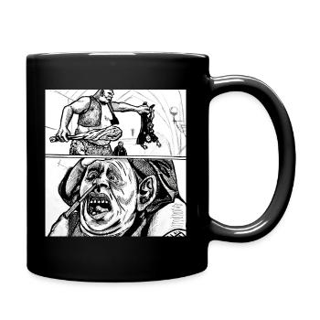 Ein Troll im Dungeons Fantasy-Tinte - Tasse einfarbig - Schwarz - Rechts