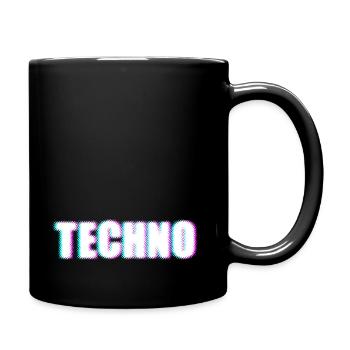 TECHNO - Tasse einfarbig - Schwarz - Rechts