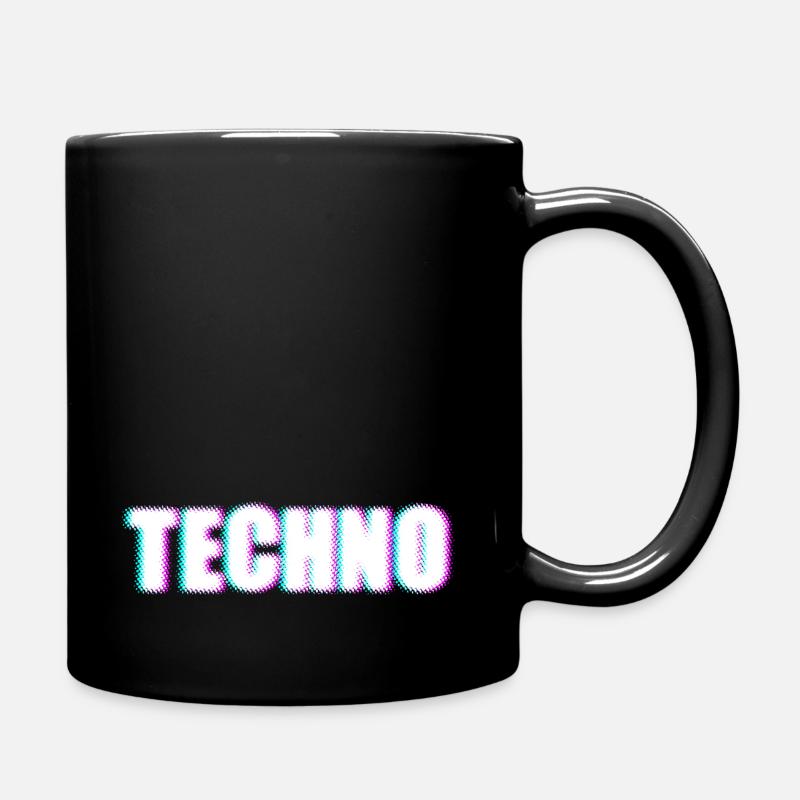 TECHNO - Tasse einfarbig - Schwarz