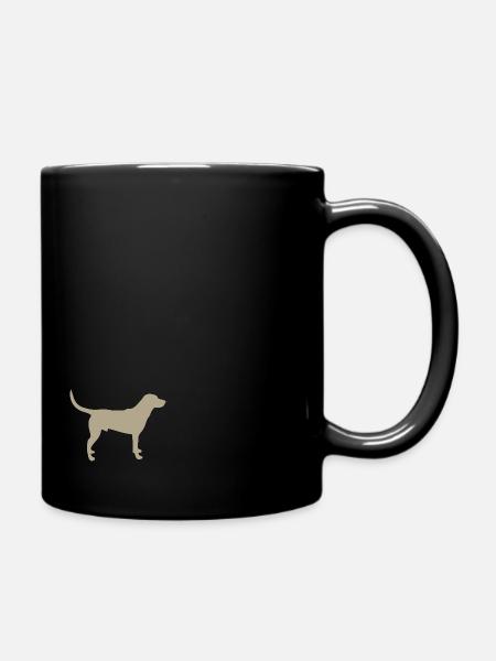 Labrador dog grey gold - sua - Full Colour Mug - black
