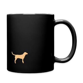 Chien Labrador – sable orange - Mug uni - noir - Droite