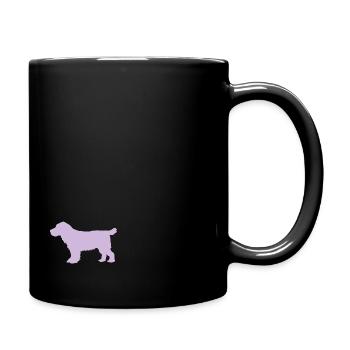 Cocker Spaniel Hund – light berry - Tasse einfarbig - Schwarz - Rechts
