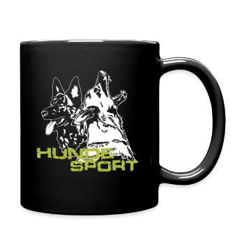 Hundesport - Tasse einfarbig - Schwarz - Rechts