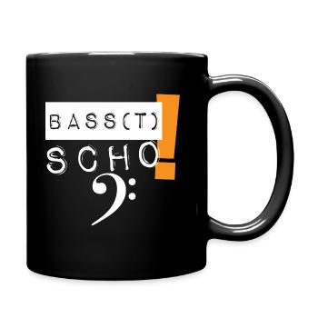 Basst scho! Musiker Musikliebhaber Musik Bass - Tasse einfarbig - Schwarz - Rechts