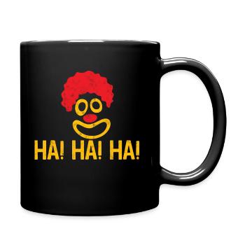 Clown: Ha! Ha! Ha! - Gift - Full Colour Mug - black - Right