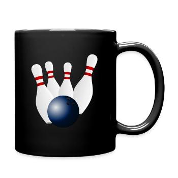 Bowling - Tasse einfarbig - Schwarz - Rechts