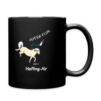 Hafling Air Haflinger Pferd Pferdeliebhaber - Tasse einfarbig - Schwarz - Rechts