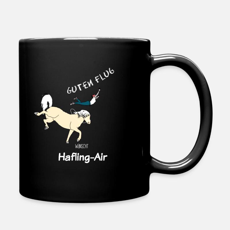 Hafling Air Haflinger Pferd Pferdeliebhaber - Tasse einfarbig - Schwarz