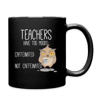 Caféin des professeurs non caféiné - Mug uni - noir - Droite