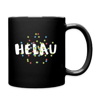 Confetti Helau Carnival Greeting Fool's Call Carnival - Full Colour Mug - black - Right