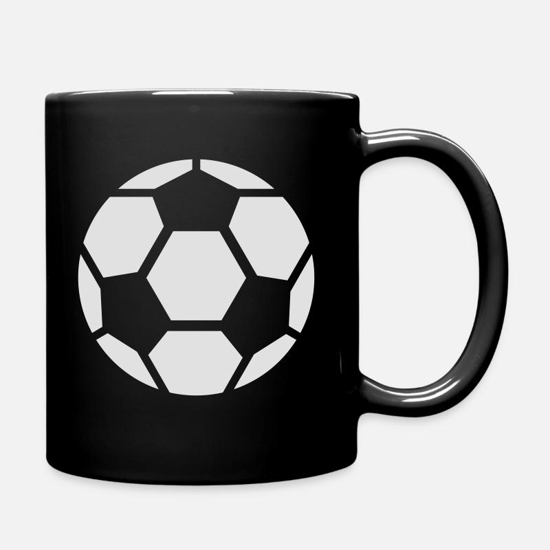 Fußball - Tasse einfarbig - Schwarz