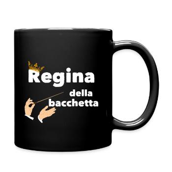 Regina della bacchetta Bigliettaia Orchestra Coro - Tasse einfarbig - Schwarz - Rechts