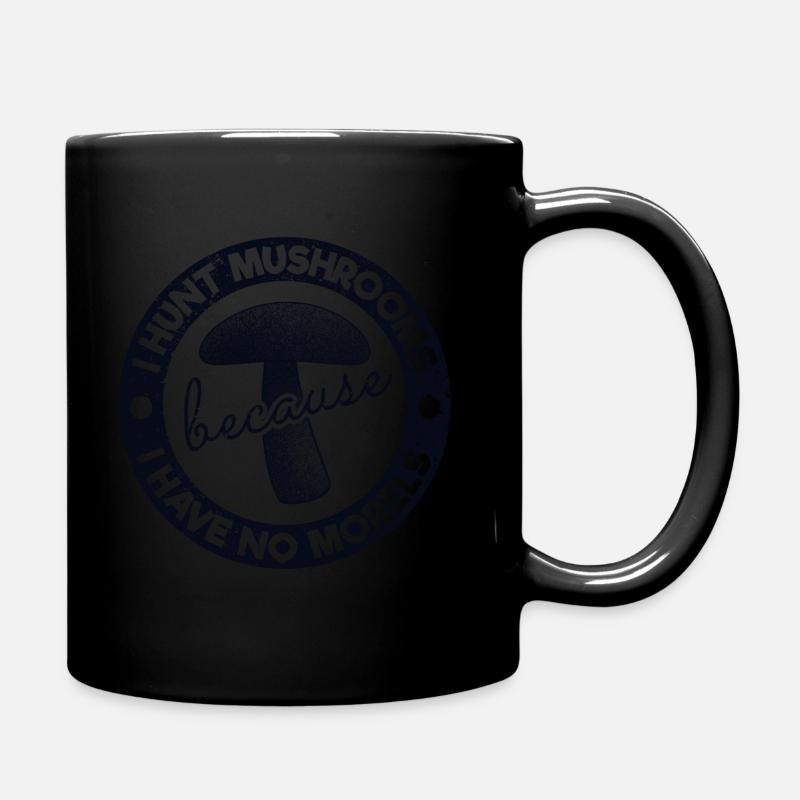 Je chasse les champignons parce que je n'ai aucun cadeau de morilles - Mug uni - noir