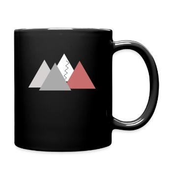 Mountains; mountains - Full Colour Mug - black - Right
