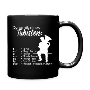 Dynamics of a Tubist - Tuba Player Music Choir - Full Colour Mug - black - Right