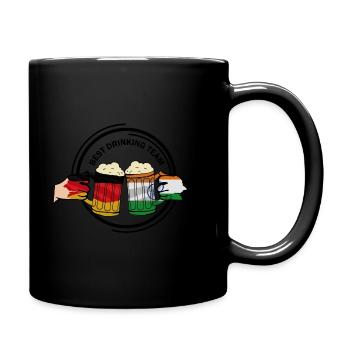 Bierfreunde Indien Geschenk - Tasse einfarbig - Schwarz - Rechts