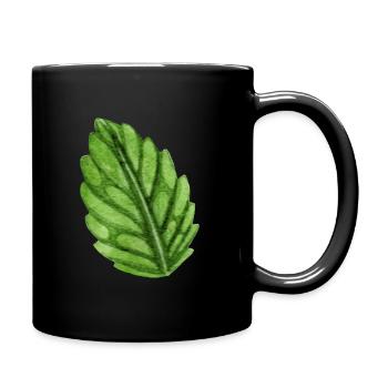 Menthe menthe mint - Mug uni - noir - Droite