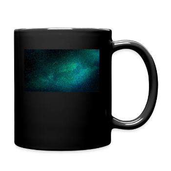 Starry sky turquoise - Full Colour Mug - black - Right